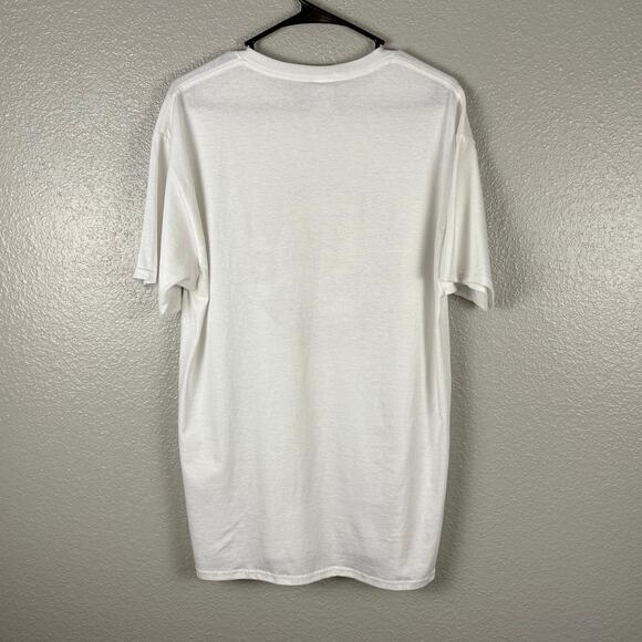 Fruit of the Loom HD Cotton Schrute Beet Farm’s White and Red Size L Men’s Tee - Picture 2 of 6